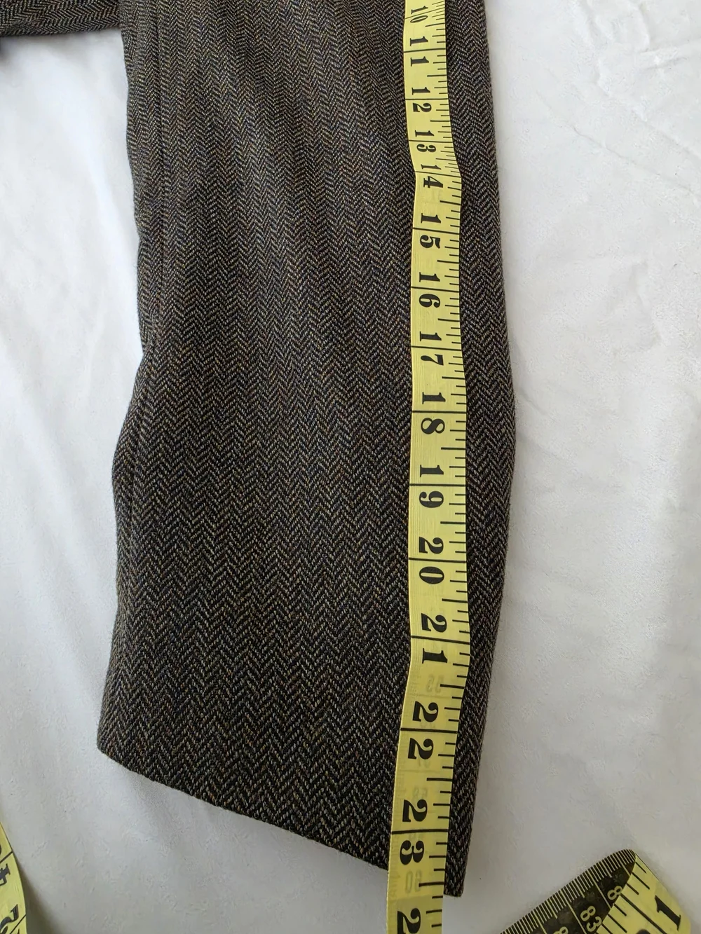 Classic Men's Gray Herringbone Blazer 100% Wool Made In ITALY.